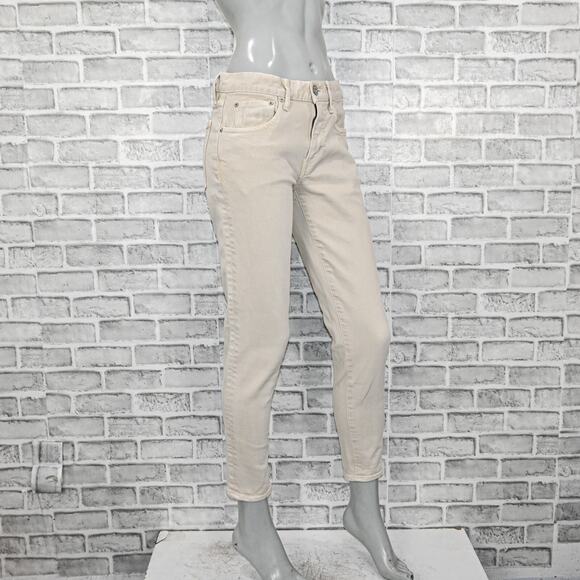 Moussy Vintage Women's Wolfcreek Skinny Jeans in off-white biege sz 27 - Picture 10 of 15